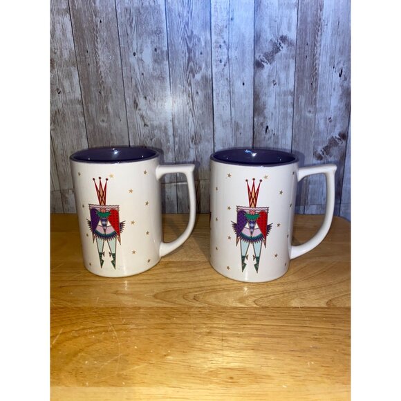 Pair Of Christmas Hamilton Gifts Mugs Cheryl Johnson 1989 Ballerina H2390 Purple - Picture 1 of 8